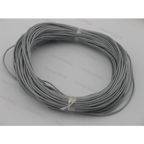 100Yards 1.5mm Metallic Silver Grey Round Real Genuine Leather Cord for Jewelry Making Crafting Beading Necklace Bracelet Making