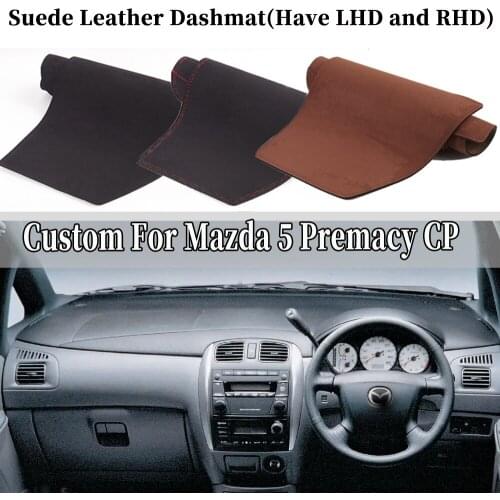 Accessories Car-styling Suede Leather Dashmat Dashboard Cover Dash Mat Carpet For Mazda 5 Premacy CP 1999 2000 2001 2002 2003
