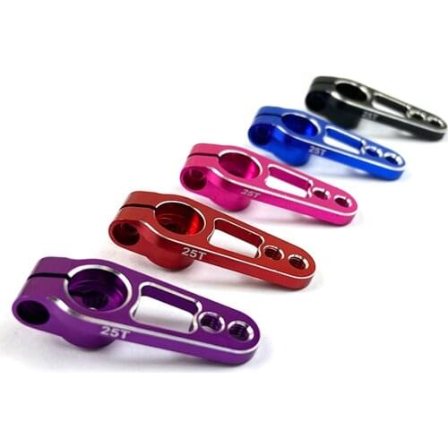 Aluminum 25T Servo Horn Arms 25 Teeth Spline M3 Clamp Steering for Futaba Savox Power HD Motors Sakura D4 RC Drift Car Parts