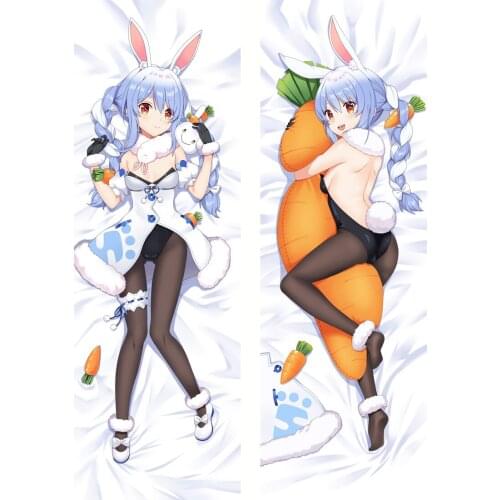 Anime Dakimakura Virtual YouTuber Usada Pekora Hugging Body Pillow Case Otaku Throw Pillow Cover Pillowcase Peach Skin