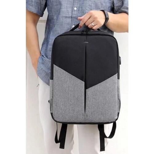 Bag Hamaha Black-gray Fabric Backpack 15.6" laptop bag 0500903227912