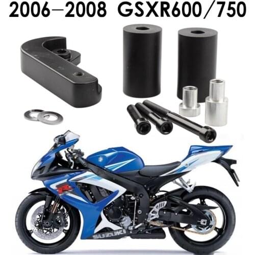 For SUZUKI GSXR600 GSXR750 GSXR 600 750 2006 2007 2008 2009 2010 Motorcycle Parts No Cut Frame Sliders Crash Falling Protection