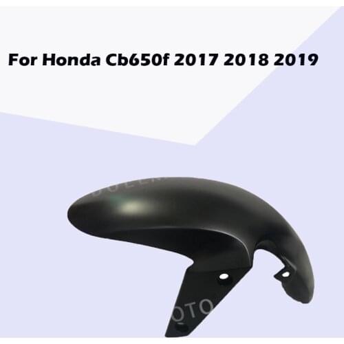 For Honda Cb650f 2017 2018 2019 Motorcycle Matte Black Unpainted Surface Carbon Fibre Front Fender Two Styles 17 18 19