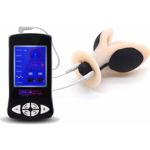 Electro Sex Silicone Butt Plug And Bullet Vibrator Dilatador Anal Electric Shock Vibrador Anal, Anal Extend Gay Sextoy Vibrators