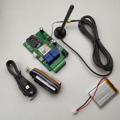 Huobei RTU5015 Plus GSM Gate Opener Backup battery for power failure alarm Relay Switch Remote Access Control board app