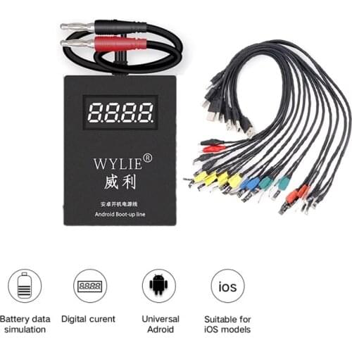 Power Supply iPower test Cable for iPhone 6 6P 6S 6SP 7 7P 8 8P X XS 11 11P MAX OPOP VIVO HAIWEI XIAOMI Samsung Android phone