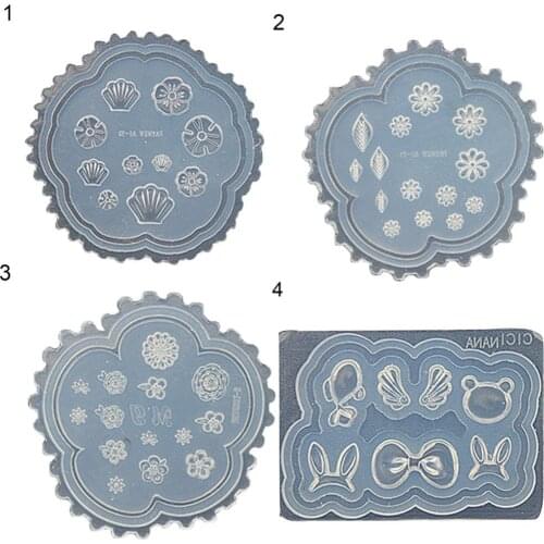 80% Hot Sale Flower Resin Silicone Mold Mould for Nail Art DIY Tips Decoration Accessories