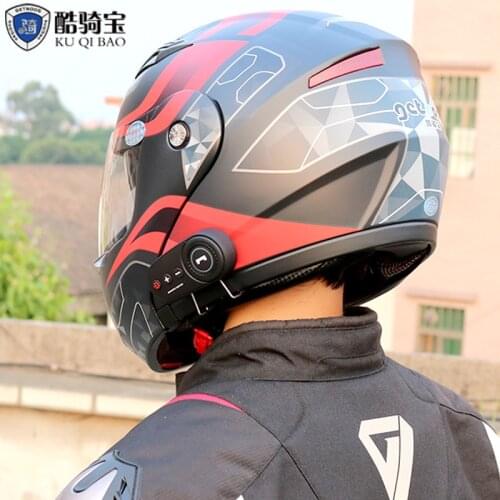 NEW Motorcycle K1OBluetooth Flip up Helmets Double Visor Helmets Motorbike Racing Connect Phone Casque Moto Helmet