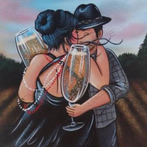 Hugging couple 5D DIY diamond painting Full square/round Embroidery Pattern 3D Cross stitch kits mosaic wall stickers RS045