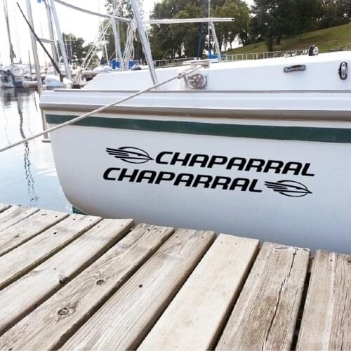 Set of 2 Decals For Chaparral Boat Vinyl Sticker Removable Waterproof Decal For Ship Yacht Decoration