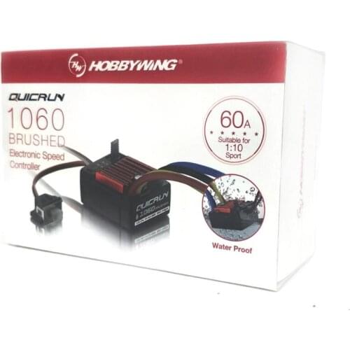 1pcs Newest Hobbywing QuicRun 1060 / 1625 Brushed ESC Electronic Speed Controller ESC For 1:10 / 1:18 1:16 RC Car