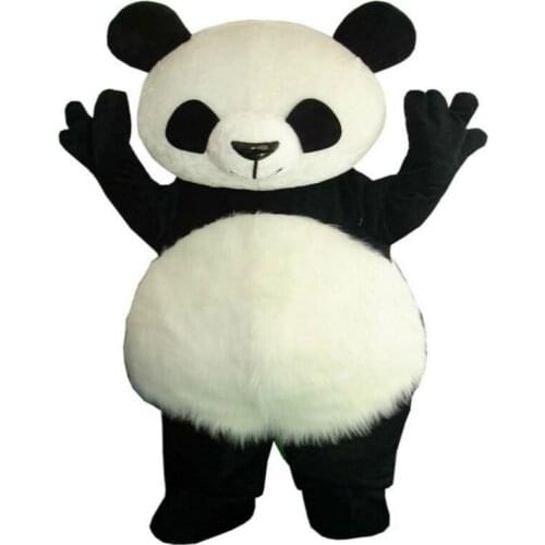 Wholesale Halloween Chinese Panda Mascot Costume Suit Christmas Cosplay Party Game Interesting Apparel Cartoon Character Clothes