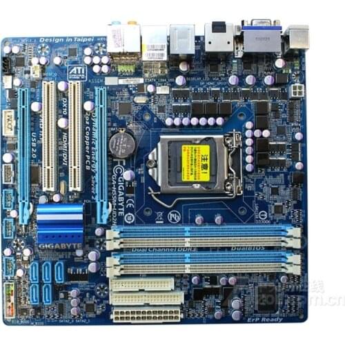 Original motherboard for Gigabyte GA-H55M-UD2H LGA 1156 DDR3 H55M-UD2H 16G H55 desktop motherboard