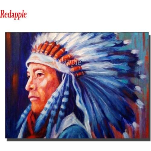 Redapple Diamond Embroidery Sale Portrait Cross Stitch Kit Diamond Painting Indian man Full Square round drill Mosaic Needlework