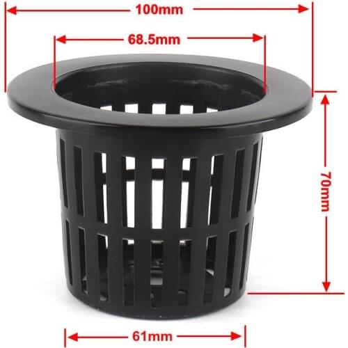 Mesh Pot 68mm 50pcs Hydroponic Basket Soilless Grow Net Pot Aquaponics Net Pot NFT