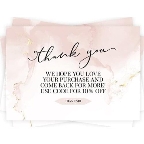 Business Thank You Card Template, Seller Thank You Card Printable, Packaging Inserts, Printable Packaging Inserts