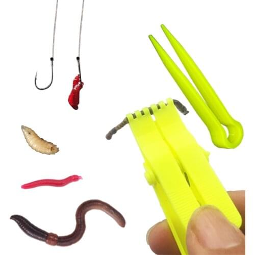 Smart Kingfisher Fishing Live Bait Hooker Maggot Redworm Earthworm Earth Red worm Hanger Hang lure Hook Safe Quick