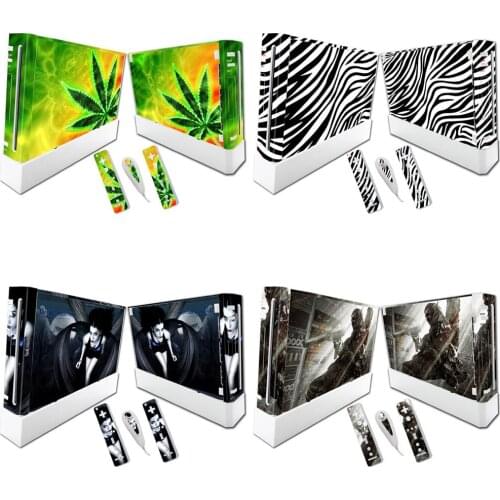 Skin Vinyl Sticker Cover For W ii Console and 2 Remotes Decal Mario