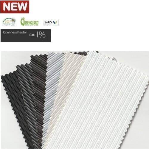 Top Quality 1% Openness Sunscreen Roller Blinds Solar Shades Custom Made Manual or Electric Model SCA2101-11 (Standard)