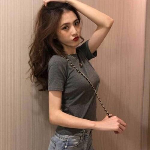 Woman Tshirts Harajuku Tops Pokemon Vintage Fashion Solid Color Short-Sleeved T-shirt Summer New Free Dropshipping WBXW5