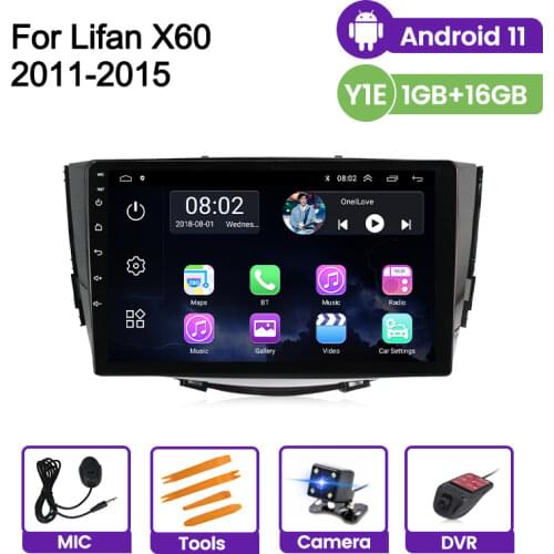 2 din Android 11 BT Wifi Autoradio GPS Navgation for Lifan X60 2011 2012 2013 2014 2016 FM Audio Radio 9 Inch Touch screen