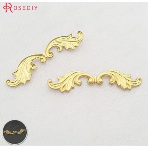 20PCS 30*7MM Antique Bronze Plated Brass Decorative Lace Diy Jewelry Findings Jewelry Accessories wholesale