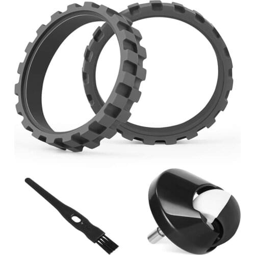 3Pcs Replacement Tires Compatible with IRobot Roomba 500, 600, 700, 800, 900 Series Vacuum, Front Caster Wheel Assembly