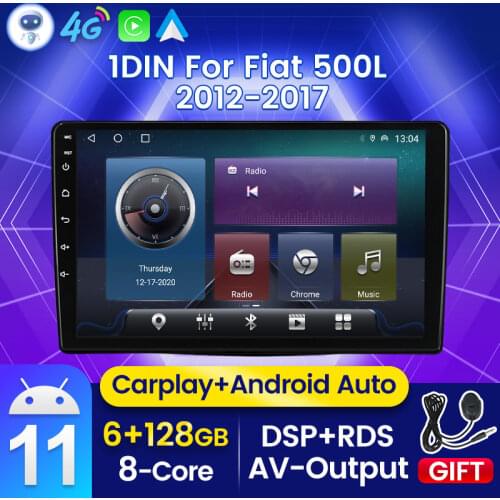 4G Wifi Android 10 Dsp Carplay For Fiat 500L 2012 2013 2014 2015 2016 2017 Car Radio Multimedia Video Player Navigation GPS 2DIN