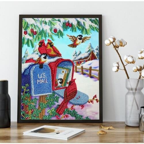 5D DIY Diamond Painting Special Shaped Rhinestone Cartoon Parrot Diamond Mosaic Embroidery Cross Stitch Home Decoration