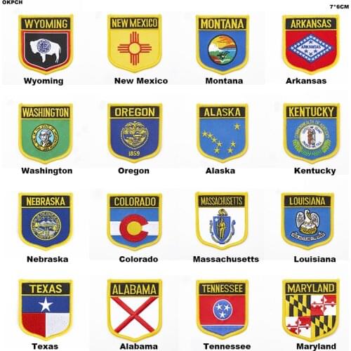 Army Flag Iron on Saw on Badge Natinal Patch Tactical Military Patches Fabric