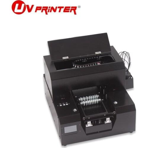 CMYK + WW 6 colors A4 size inkjet digital flat cylindrical UV printer for DIY golf/pen/mobile phone case/PVC card printing