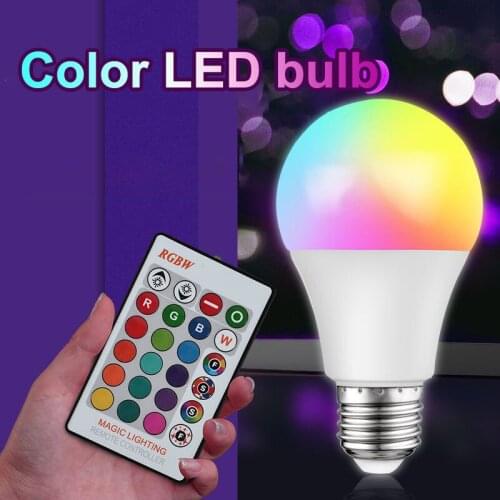 Color remote control atmosphere lamp toning net celebrity photo fill light bulb E27 screw bulb lamp household decorative