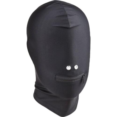 Adult Games Head Harness Elasticity SM Hood Blindfold Sex toys Fetish Slave Mouth Chain bdsm Sex Bondage Restraints Adult toys