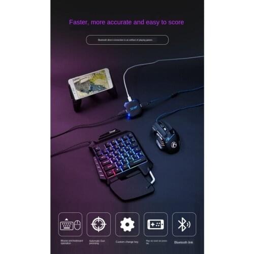 Jchf-68 3 In 1 Keyboard Mouse Connected Mobile Game Set