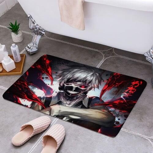 Tokyo ghoul 3D Print Doormats Rectangle Non-Slip DoorMat Bedroom Kitchen Entrance Print Door rugs Dropshipping