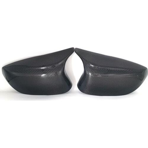 2pcs Car Side Mirror Cover Carbon Fiber Replacement For Infiniti Q50 Q60 QX30 Q70 2014