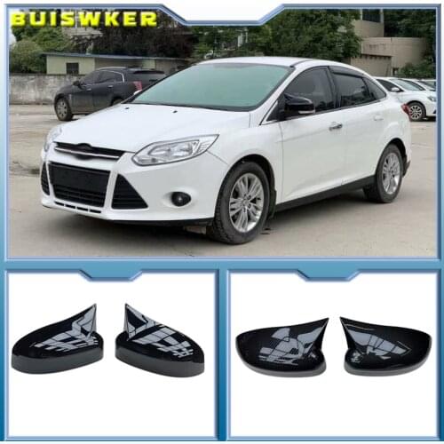 Rearview Mirror Cap Wing Side Mirror Cover Fit for FORD FOCUS 2011,2012,2013,2014, Car Accessories Replacement