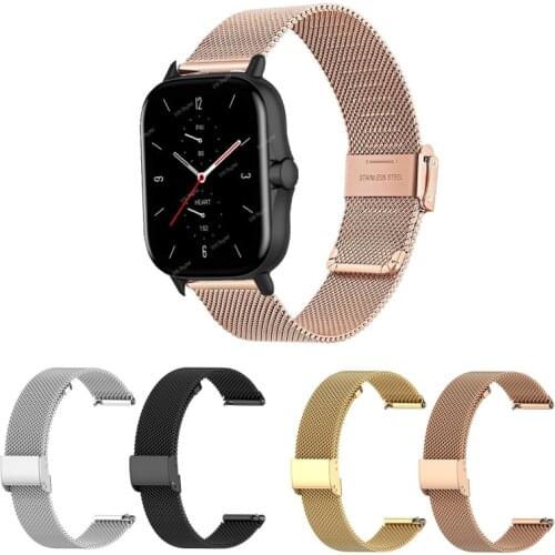 Metal Strap for Huami Amazfit GTS 2 GTS2 Smart Watch Accessories Bracelet Band Amazfit Bip Correa for Amazfit GTS2 mini ремешок