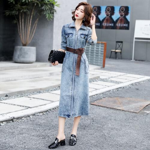 MVJT DAIR Fashion Denim Dresses