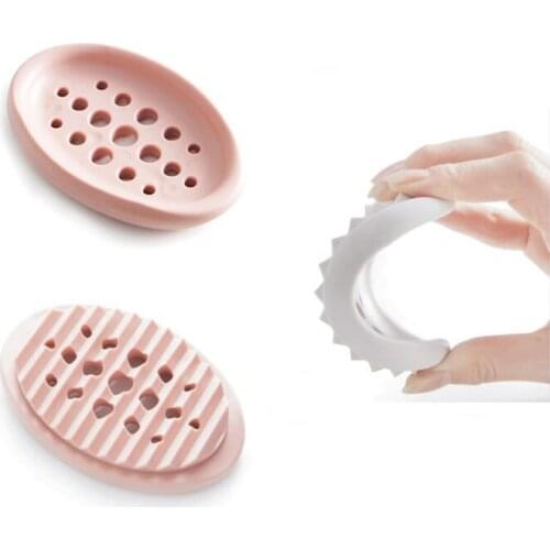 New soap box bathroom silicone soap box with water filter soap tray soap holder soap dish drain soap holder drain soap holder