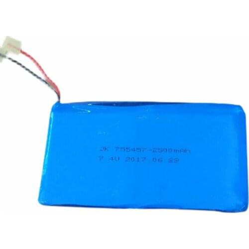 Limited Stock Retail 2500mAh 7.4V JK755457 Rechargeable Battery Size:58*107*6.5mm High Quality