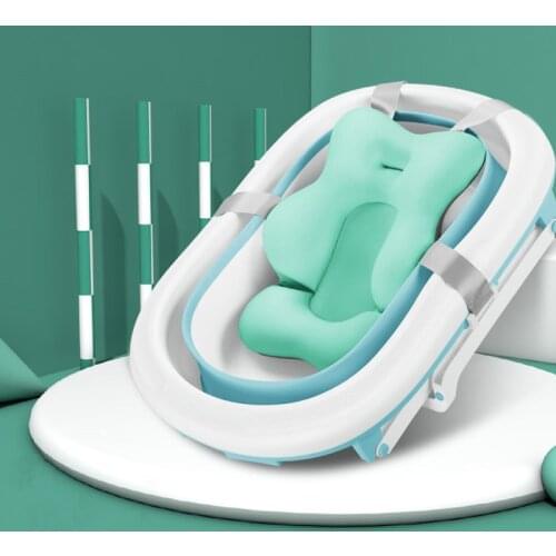 Baby Shower Air Cushion Bed Portable Babies Infant Baby Bath Pad Non-Slip Bathtub Mat NewBorn Safety Security Bath Seat Support