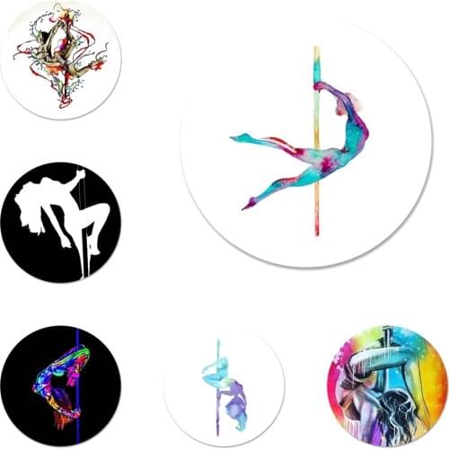 Pole dance Fitness sexy Icons Pins Badge Decoration Brooches Metal Badges For Backpack Decoration