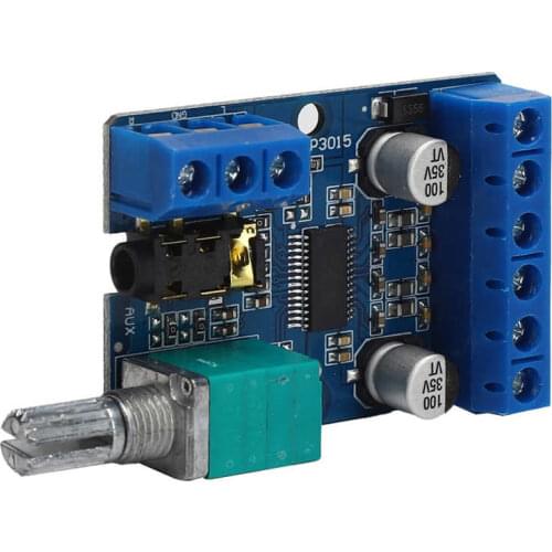 30Wx2 Digital Power Amplifier Board 12V/24V Powered DIY Stereo Amplification Module 30W Stereo Digital Amplifier Board