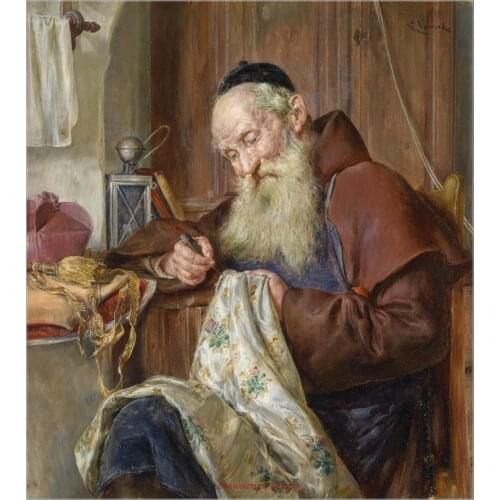 Counted Cross Stitch Kits Needlework Embroidery - Crafts 14 ct Aida DMC Color DIY Arts Handmade Home Decor - A Skilful Padre