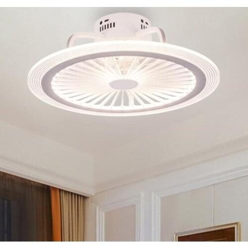 Modern Style Smart Ceiling Fan Light Creative Study Bedroom Dinner 3 Colors Led Fan Light With Remote Control