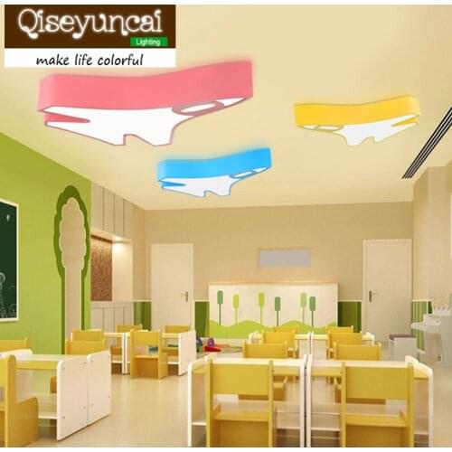 New feet colorful LED ceiling lamp creative cartoon personality early swimming, mother child Pavilion childrens room lighting