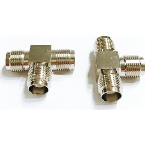 TNC 3 Way Splitter Adapter Socket T-Type TNC Female To 2 TNC Female/TNC Male to 2 TNC Female RF Coaxial Connector wholesale