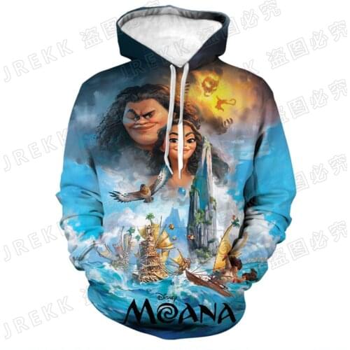 Moana 3D Print Hoodies Men Women Children Fashion Long Sleeve Pullover Sweatshirts Boy Girl Kids Casual Cool Cartoon Anime Coat