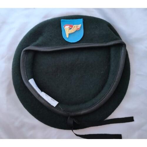 Tomwang2012 US Army 19th Special Forces Group Wool Green Beret AIRBORNE SPECIAL FORCES PATHFINDER METAL INSIGNIA Military Hat